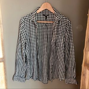 Forever 21 button down gingham flannel